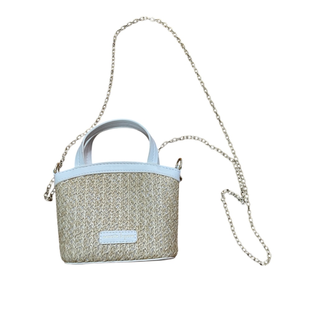 Nanette Lepore for Keds Tan and White Crossbody Bag